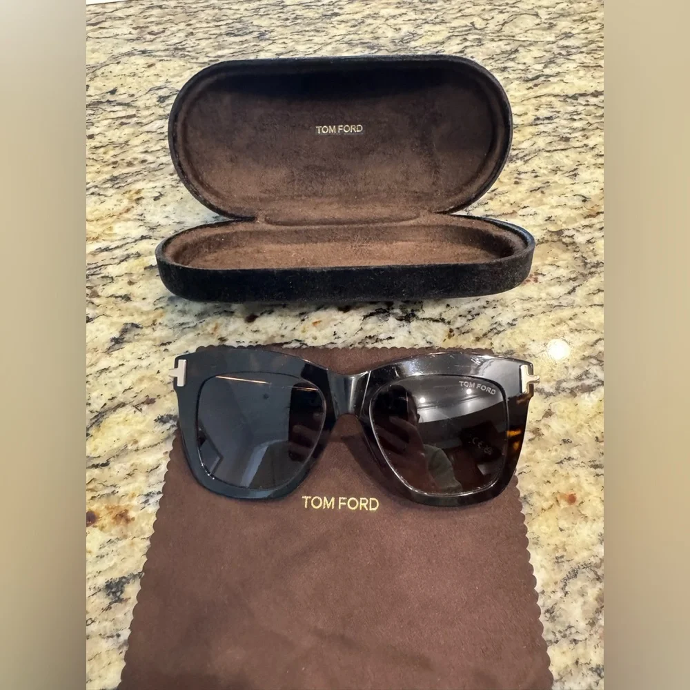 Tom Ford Tortoiseshell and Black Women's Sunglasses